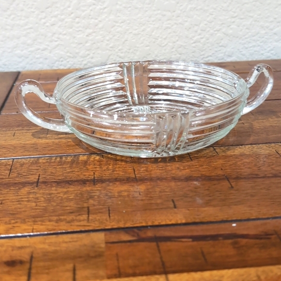5 1930's Anchor Hocking Manhattan Ribbed Handled Dessert Side Dish Bowls 6" - Picture 2 of 6